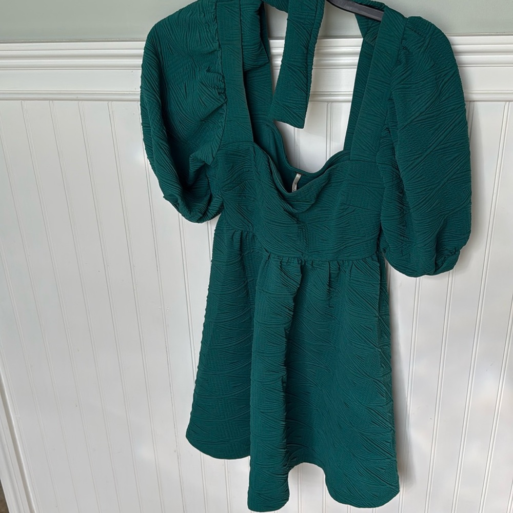 FREE PEOPLE DRESS GREEN